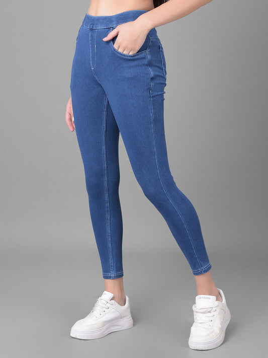 Comfort Lady Deep Indigo Blue Stretchable Denim Jeggings