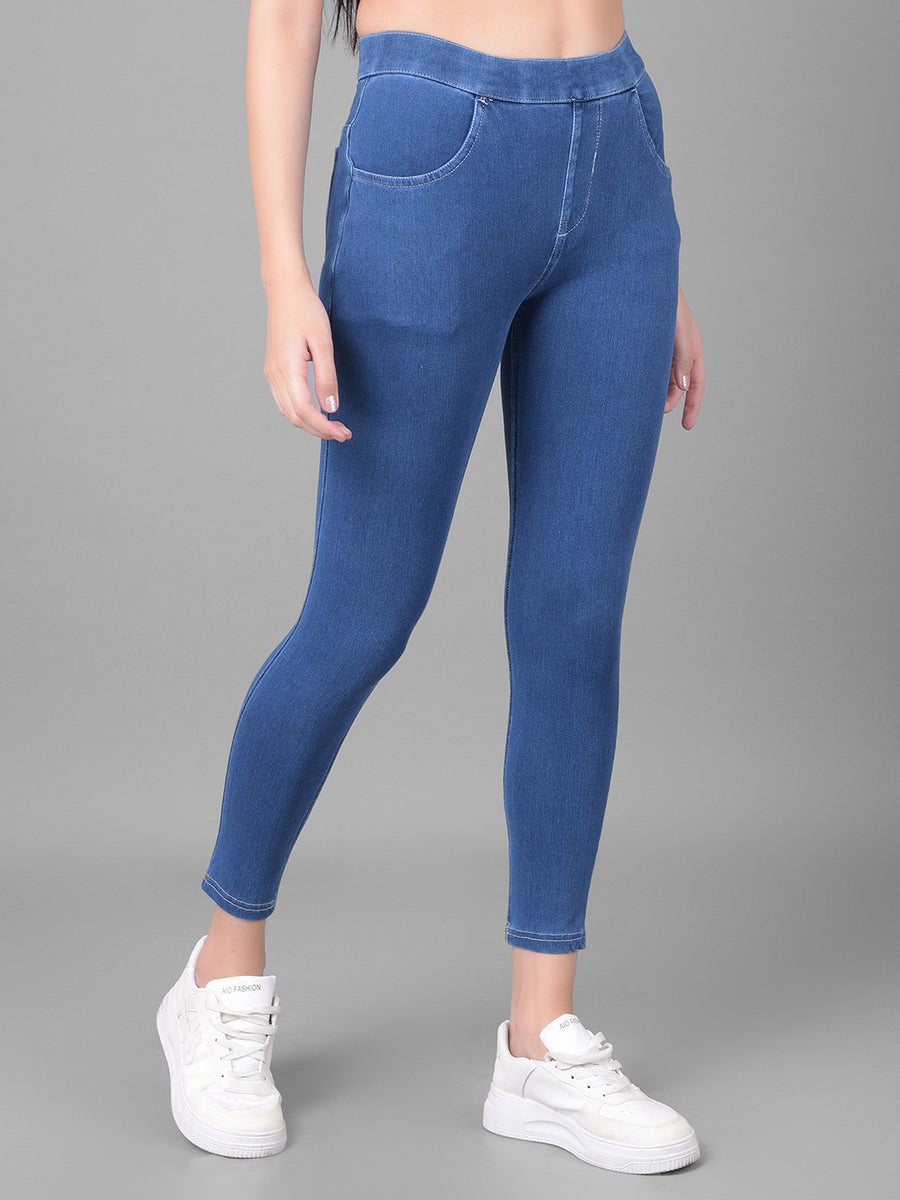 Comfort Lady Deep Indigo Blue Stretchable Denim Jeggings