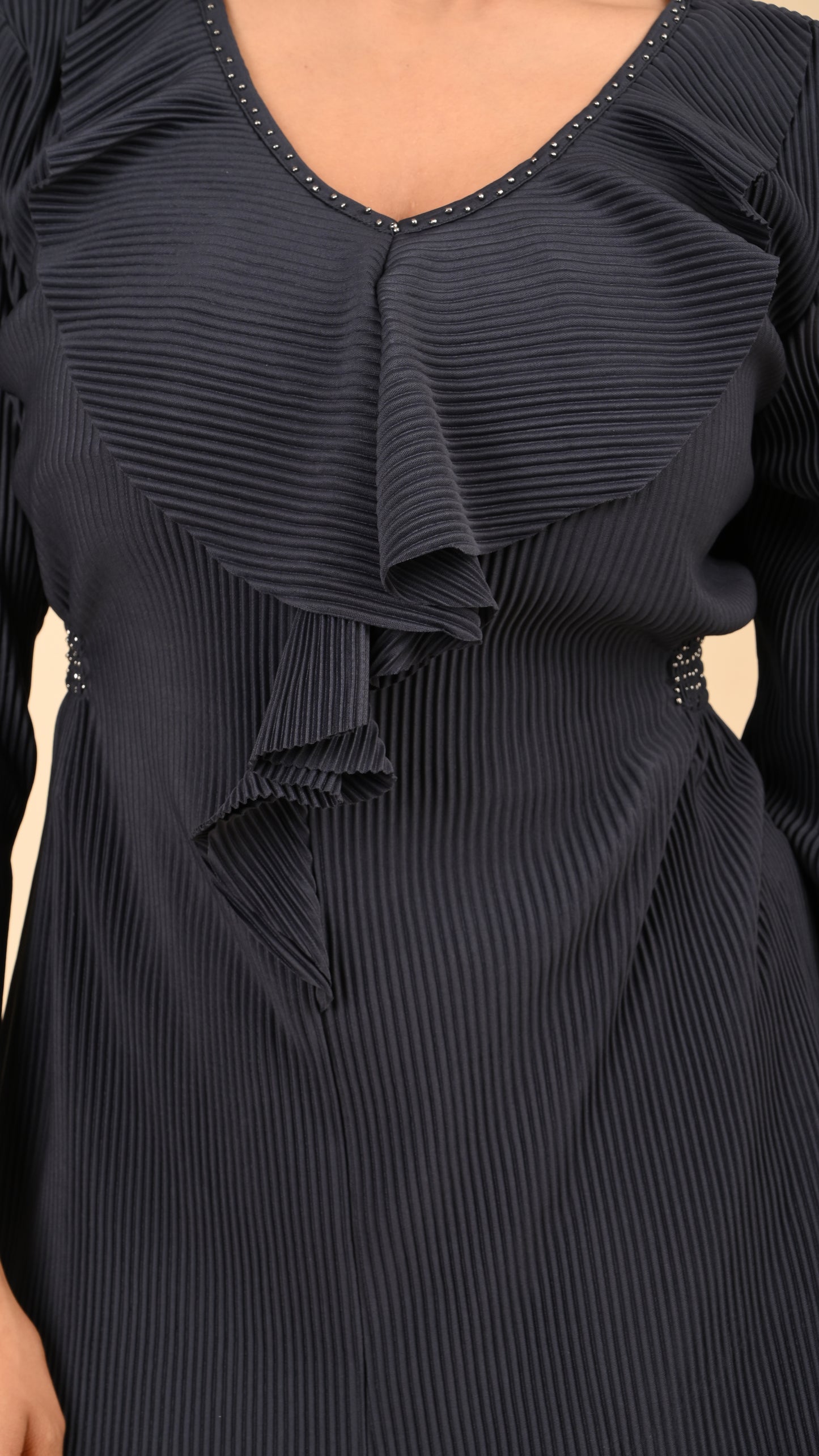 Midnight Pleat Cascade Co-ord Set