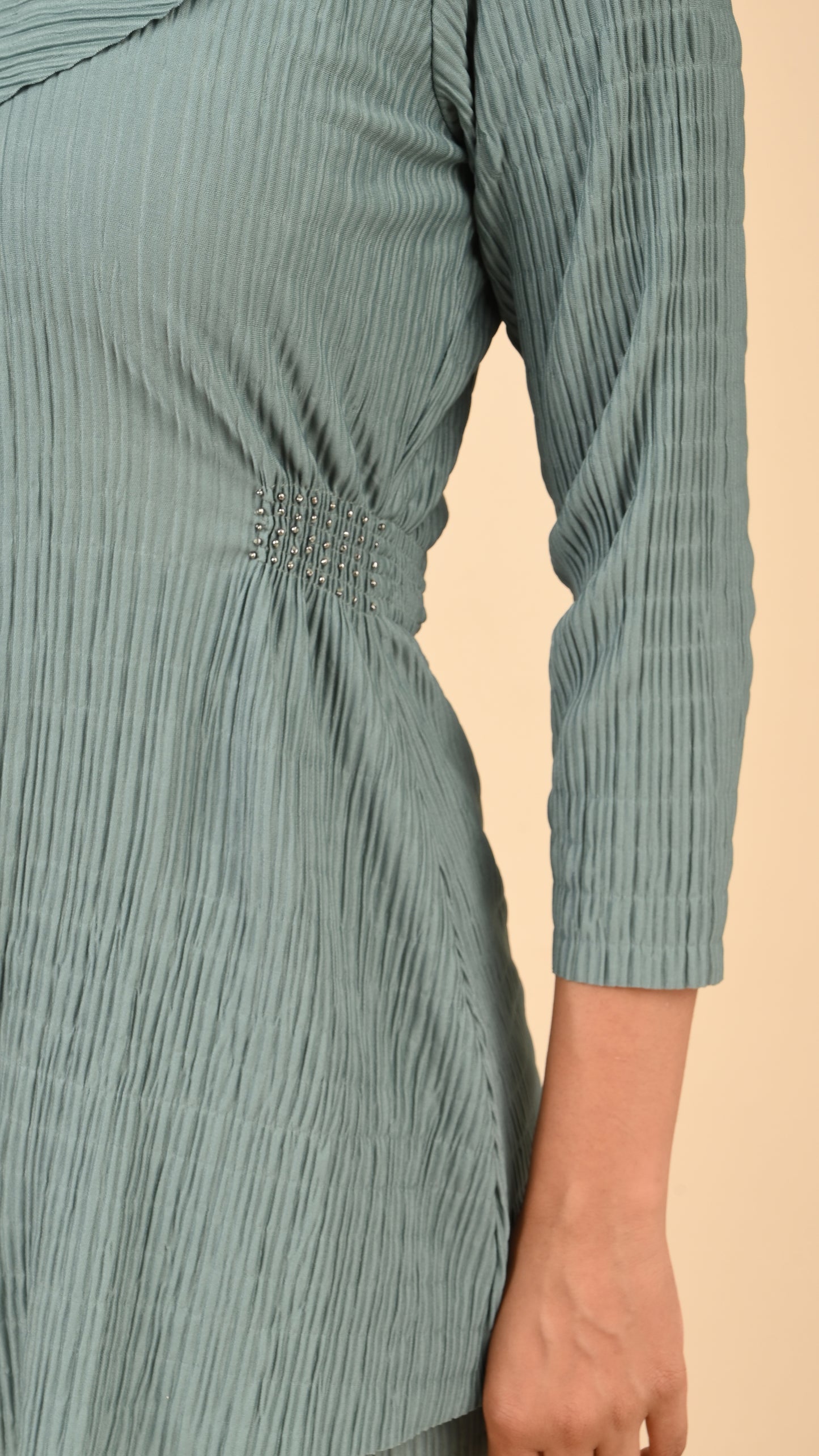 Sage Cascade Pleat Co-ord Set