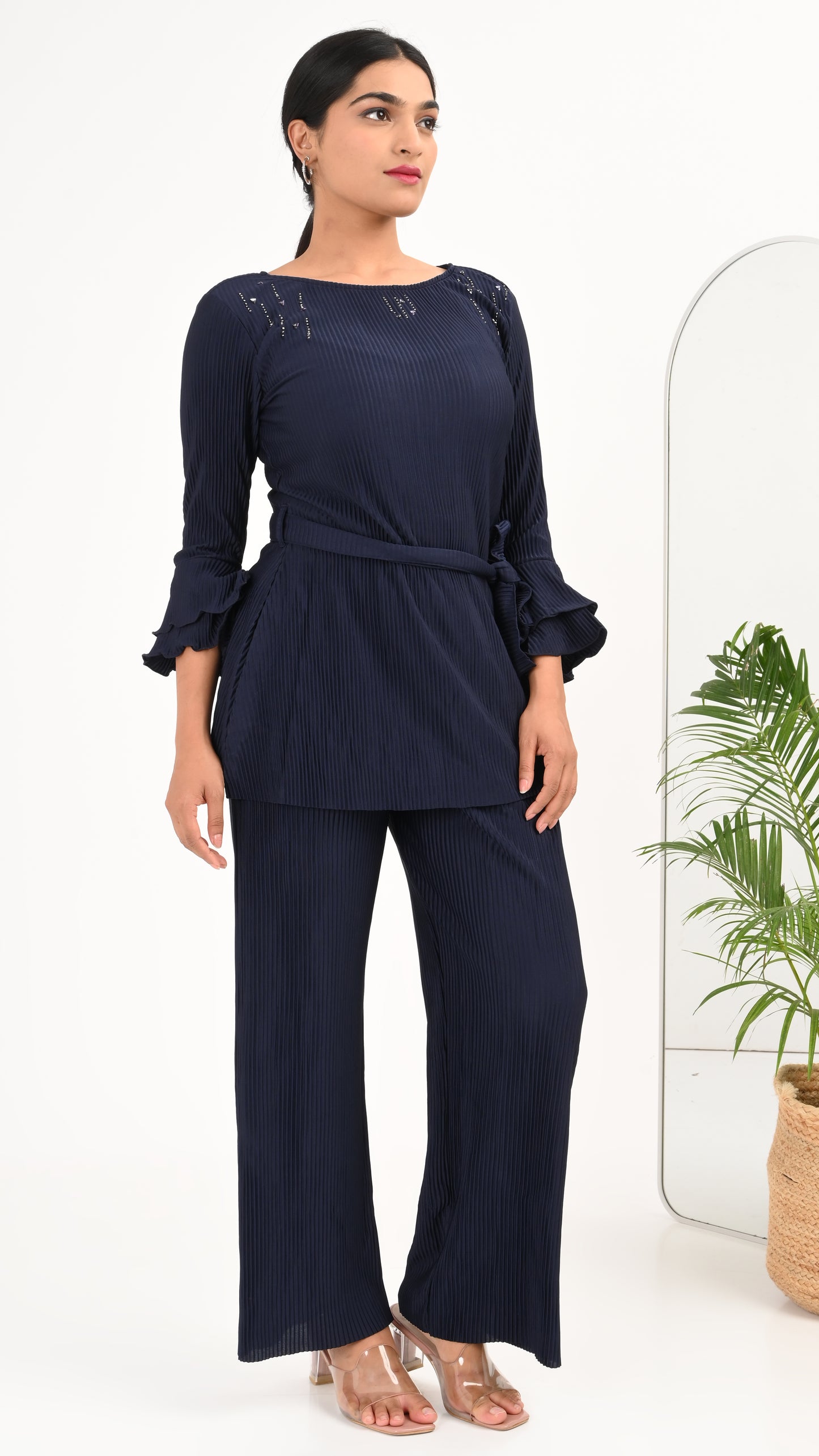 Midnight Pleat Co-ord Set