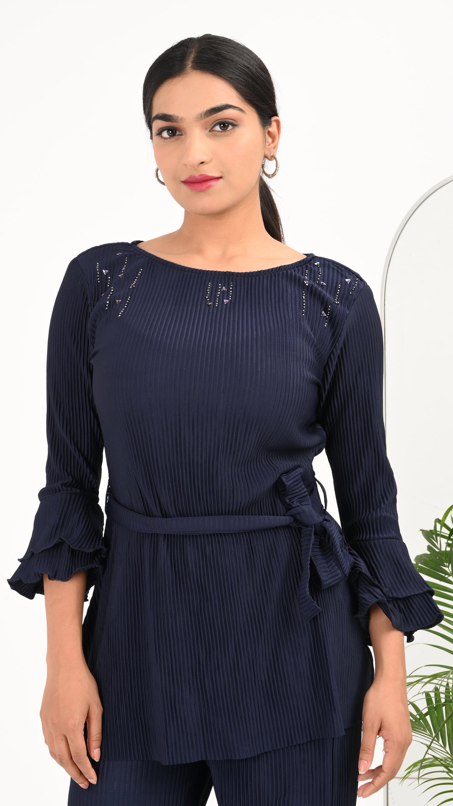 Midnight Pleat Co-ord Set