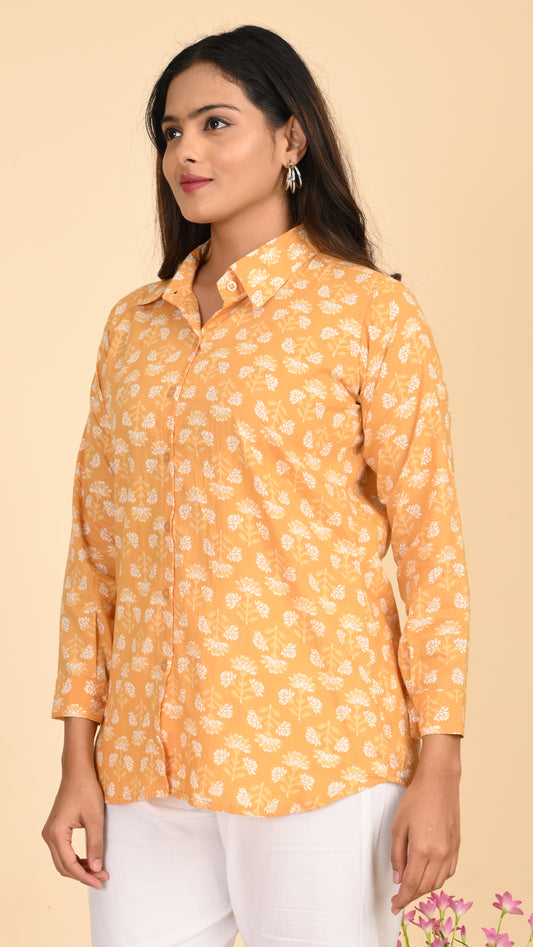 Zunaira Sunflower Short Kurti Top