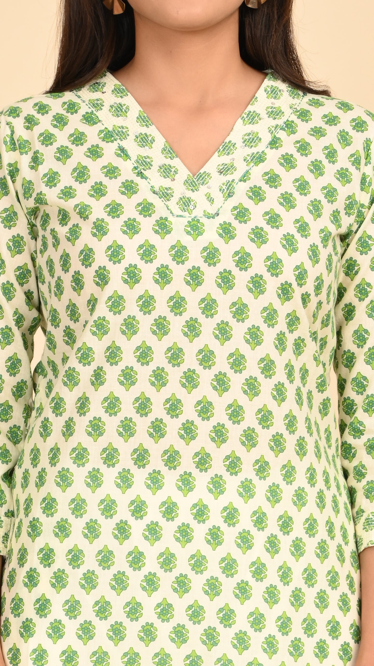 Avni Fresh Leaf Straight Kurti