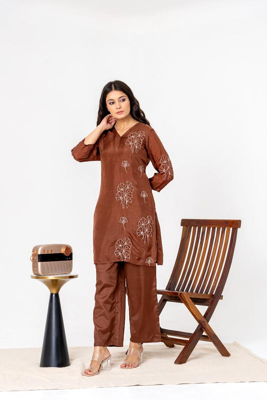 Cocoa Bloom Co-ord Set