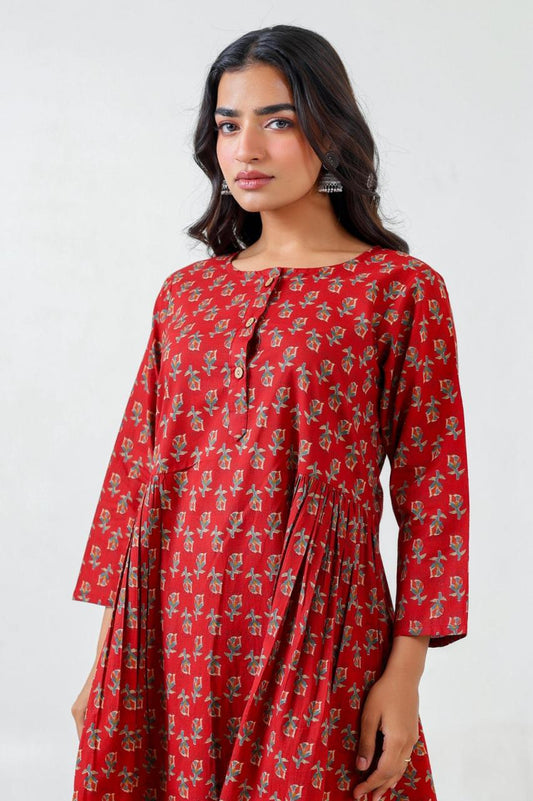 Gulaabo Bloom Cotton Kurti Pant Set