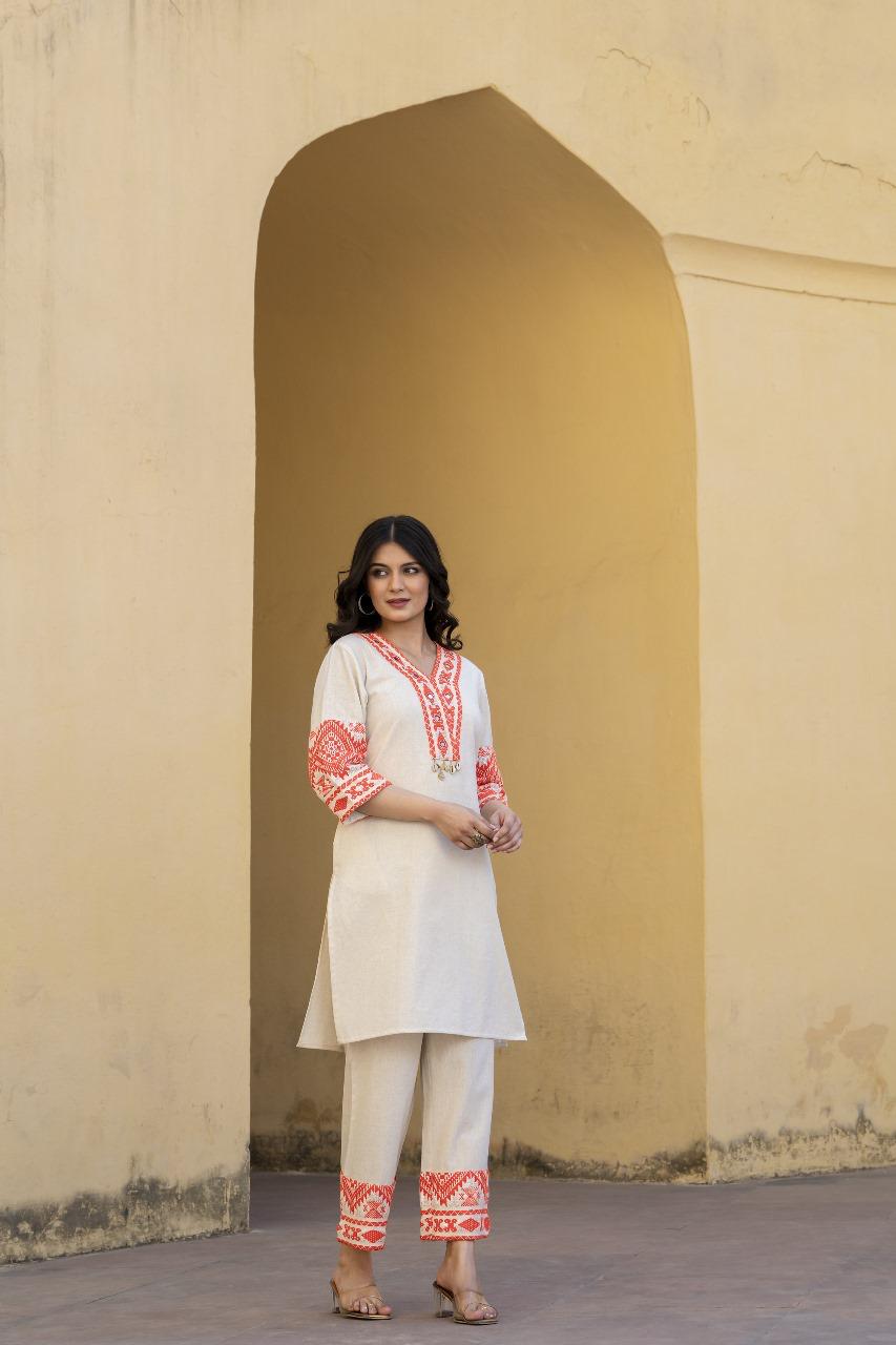 Noor-E-Safed Co-ord Set