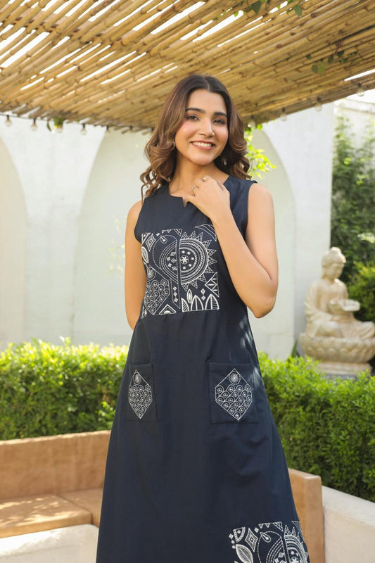 Noor Indigo Kurti Pant Set