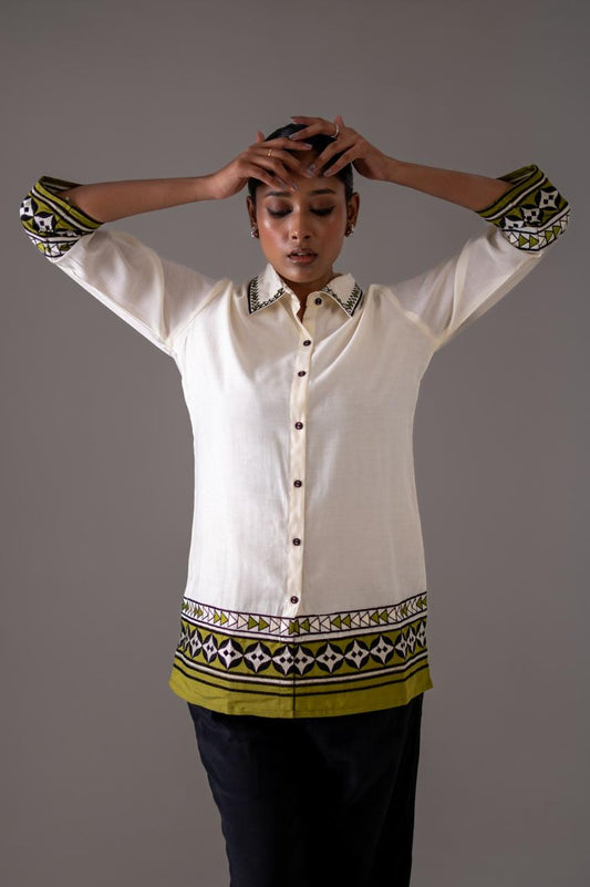 Ivory Noir Super Soft Muslin Co-ord Set