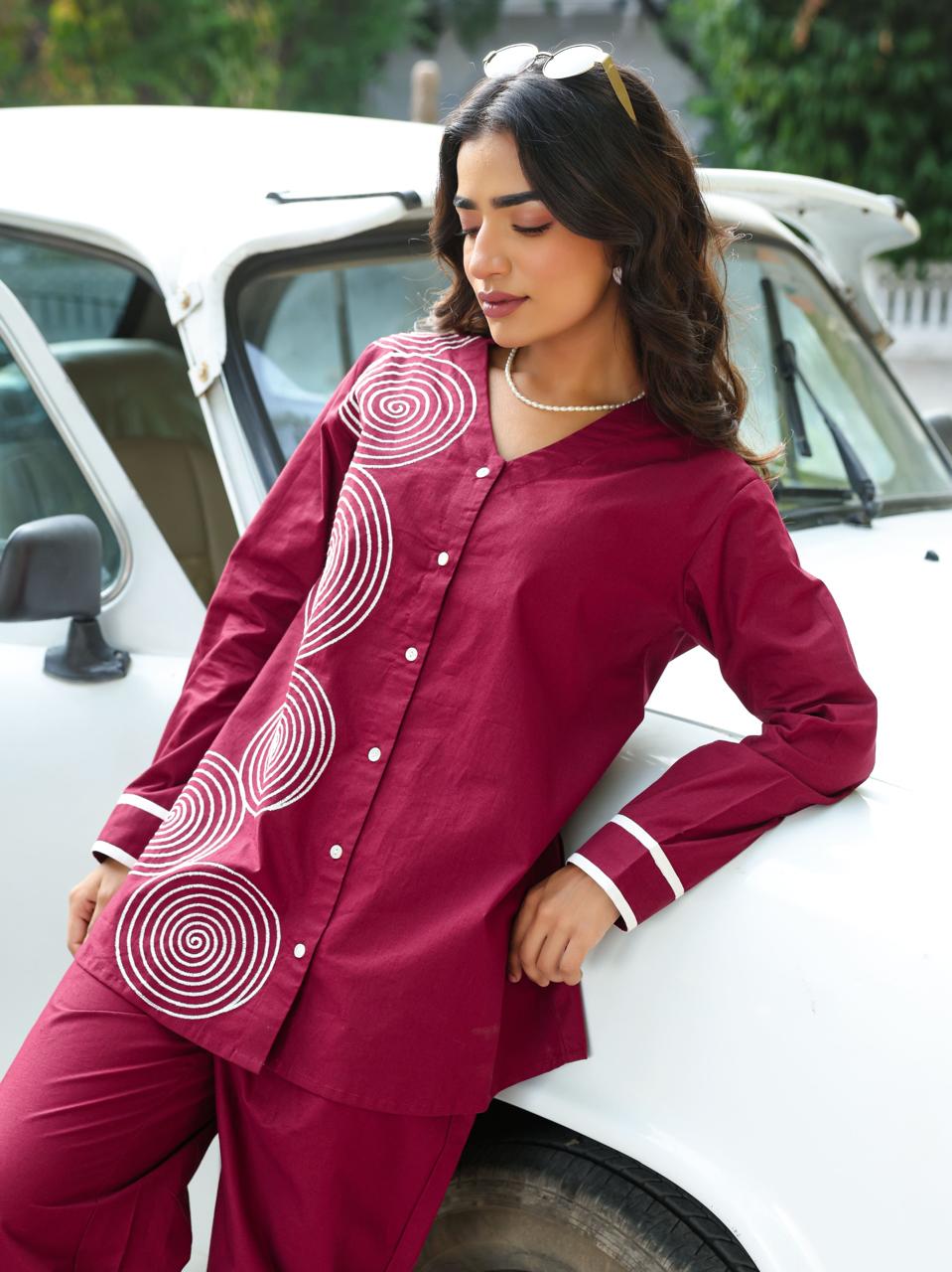 Spiral Charm Co-ord Set in Premium Cotton