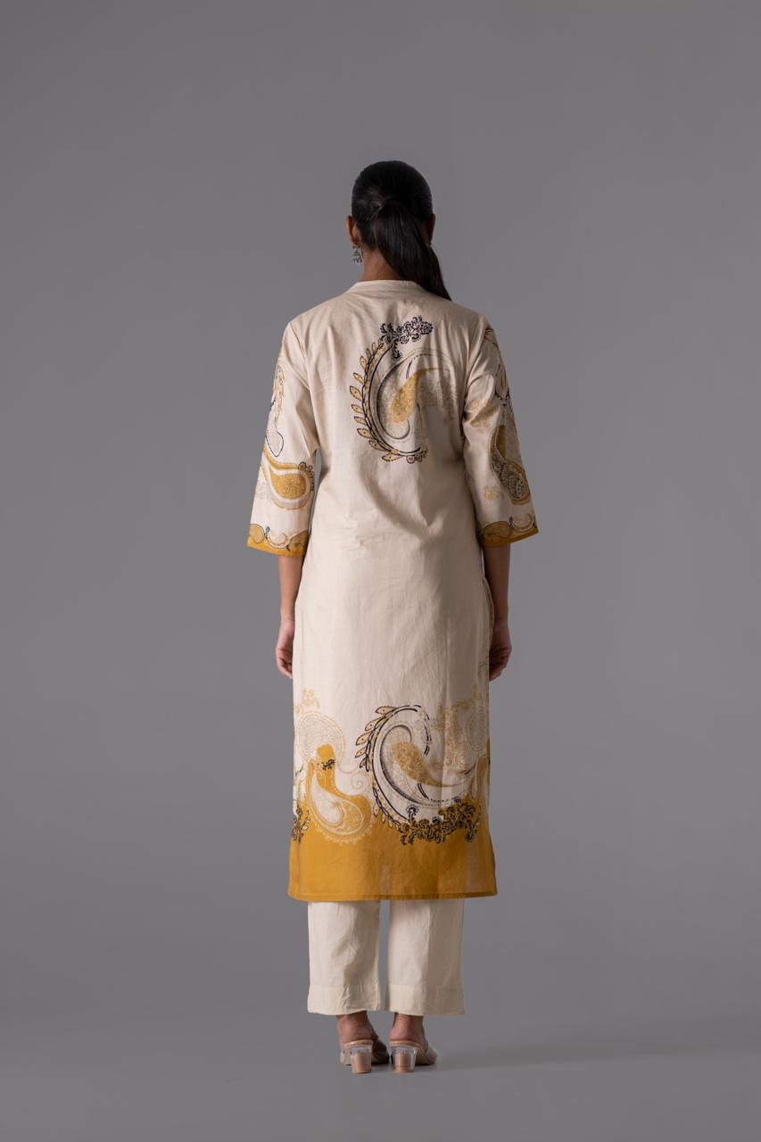Aafreen Mustard Pure Jaipuri Cotton Suit Set