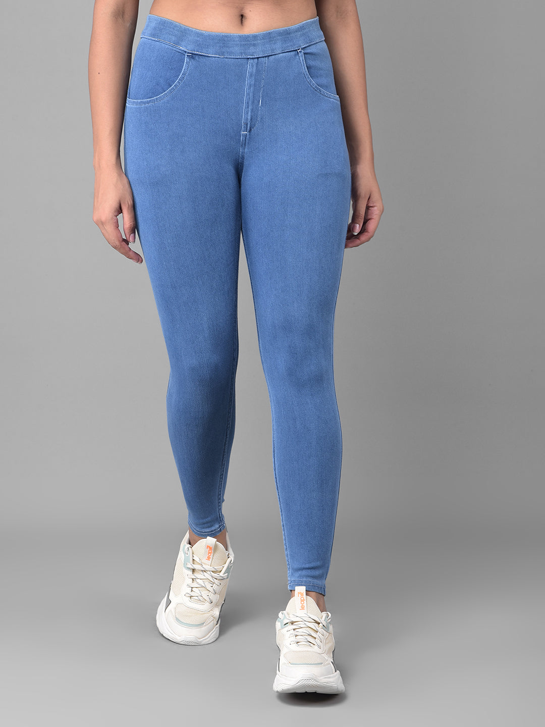 Comfort Lady Skywash Blue Stretchable Denim Jeggings
