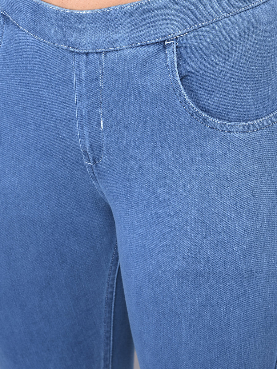 Comfort Lady Skywash Blue Stretchable Denim Jeggings