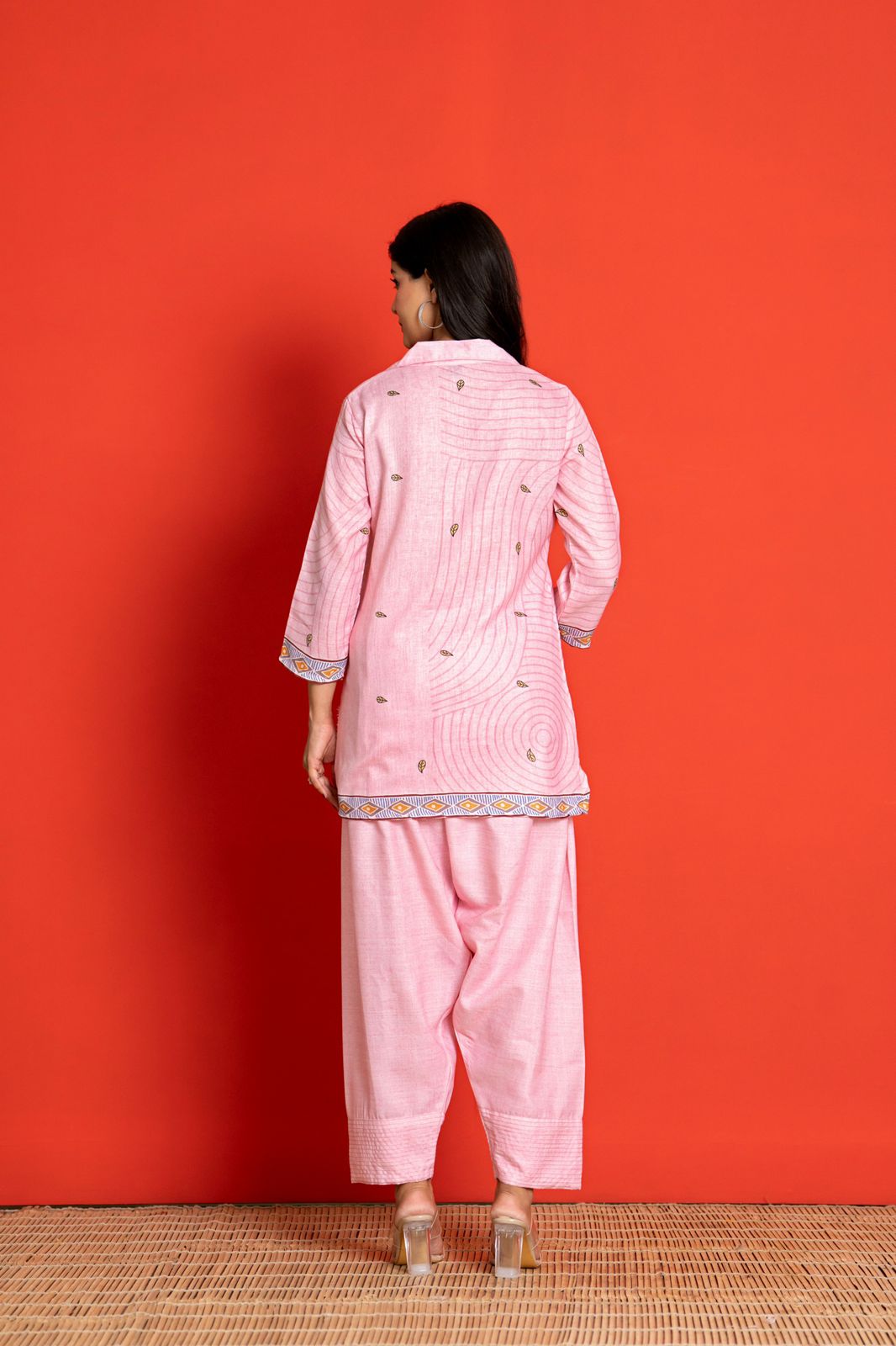 Gond Bloom Pink Co-ord Set