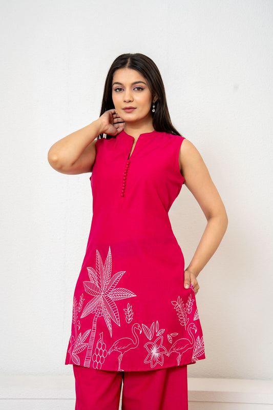 Tropical Bloom Pink Co-ord Set