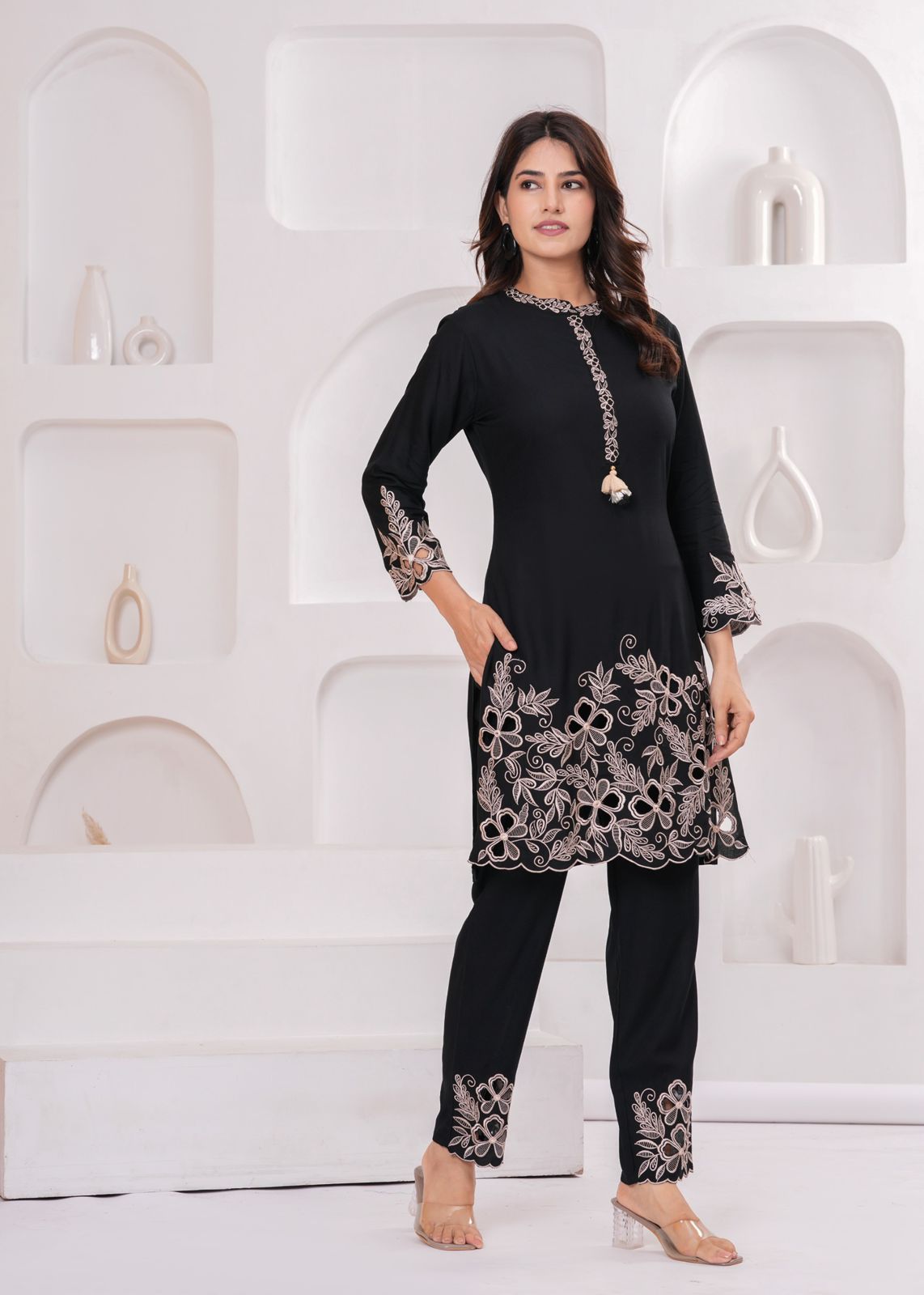 Midnight Flora Co-ord Set