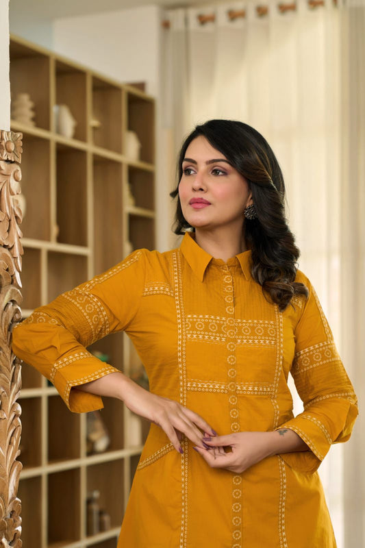 Ochre Orbit Co-ord Set