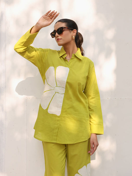 Lime Bloom Co-ord Set