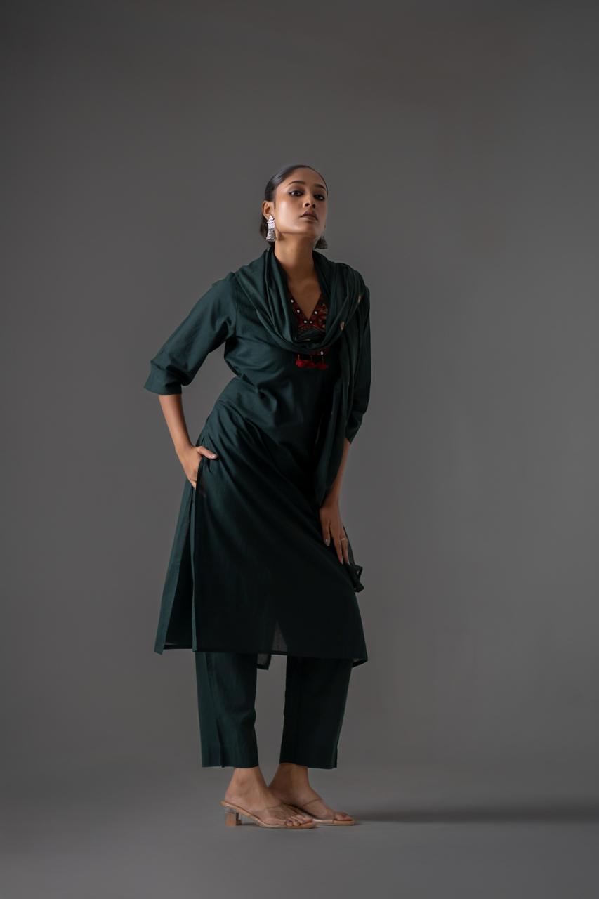 Heer Zaitoon Kurti Pant Dupatta Set Suit