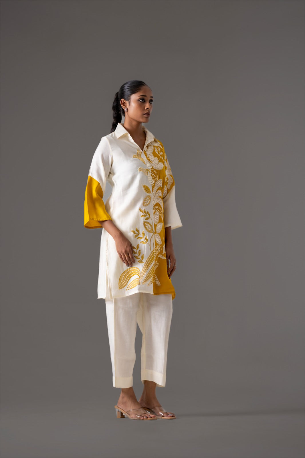 Sunlit Ivory Muslin Co-ord Set