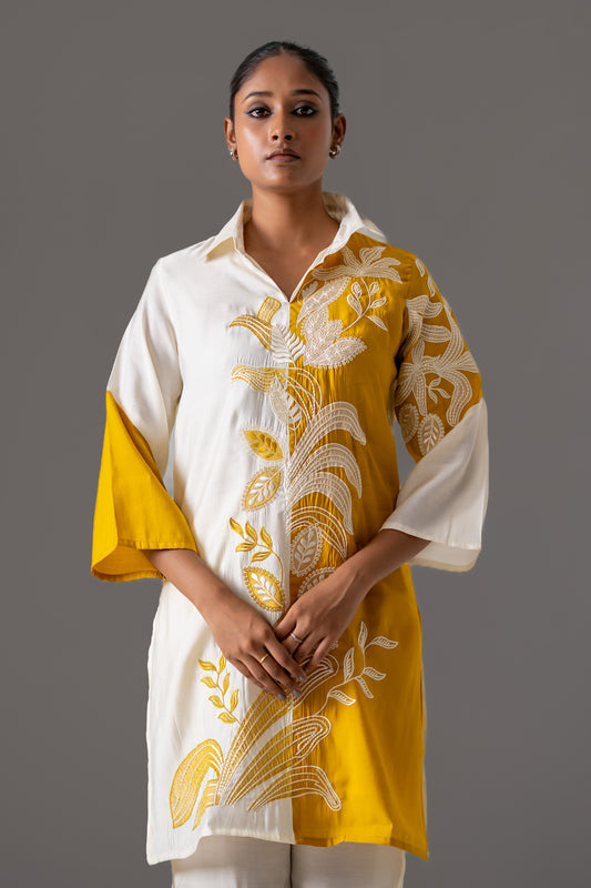 Sunlit Ivory Muslin Co-ord Set