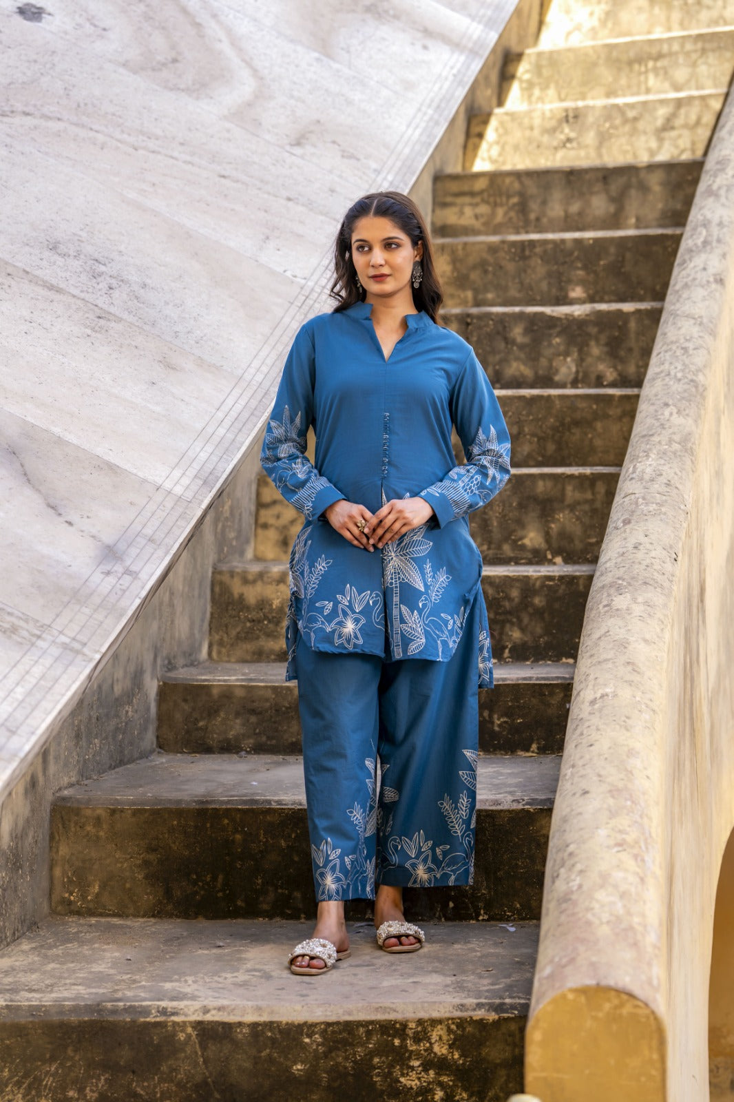 Amira Pure Jaipuri Cotton Digital Print Co-ord Set