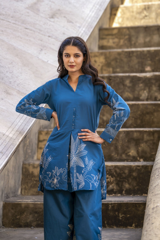 Amira Pure Jaipuri Cotton Digital Print Co-ord Set