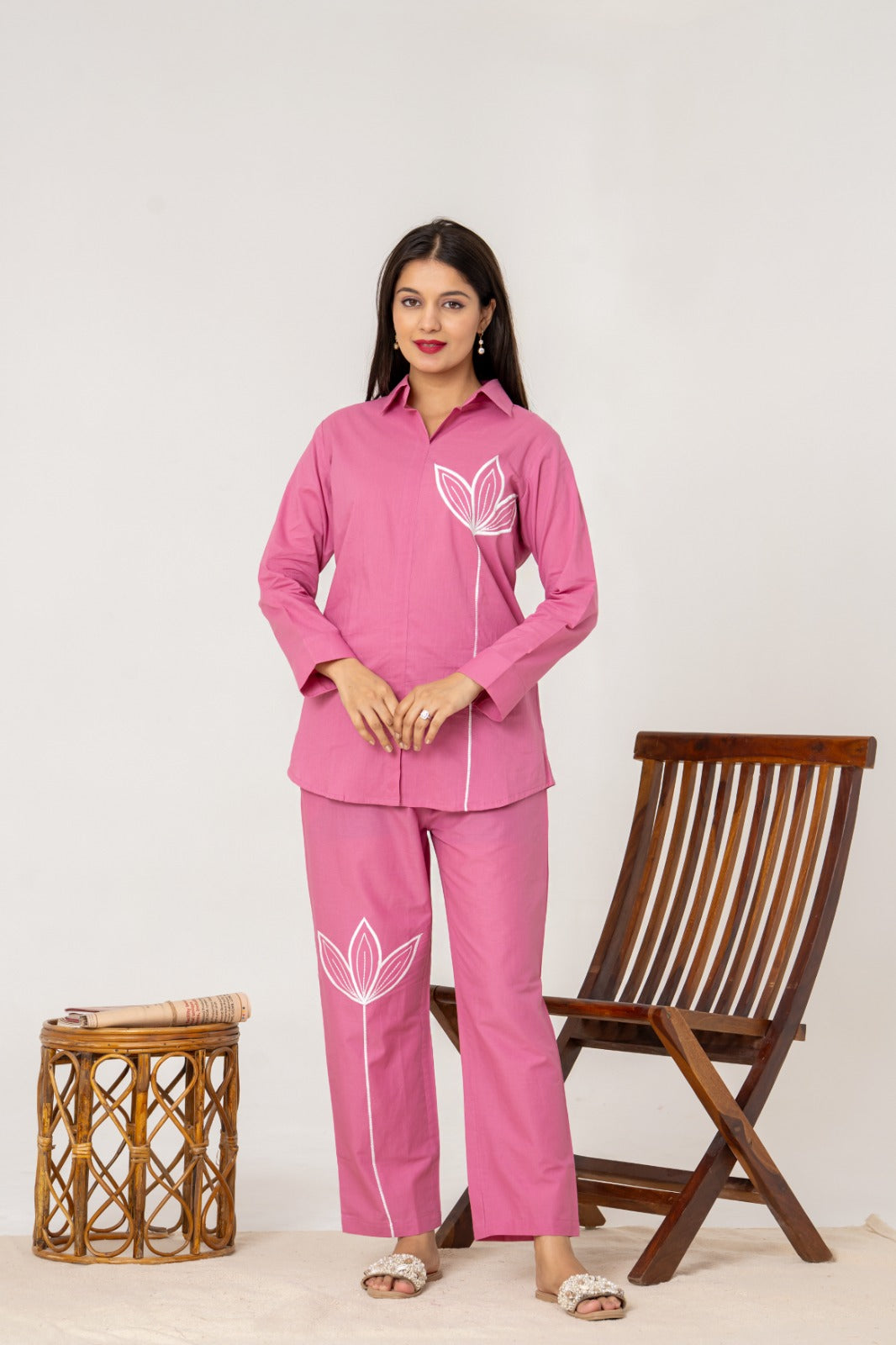 Blush Lotus Cotton Co-ord Set