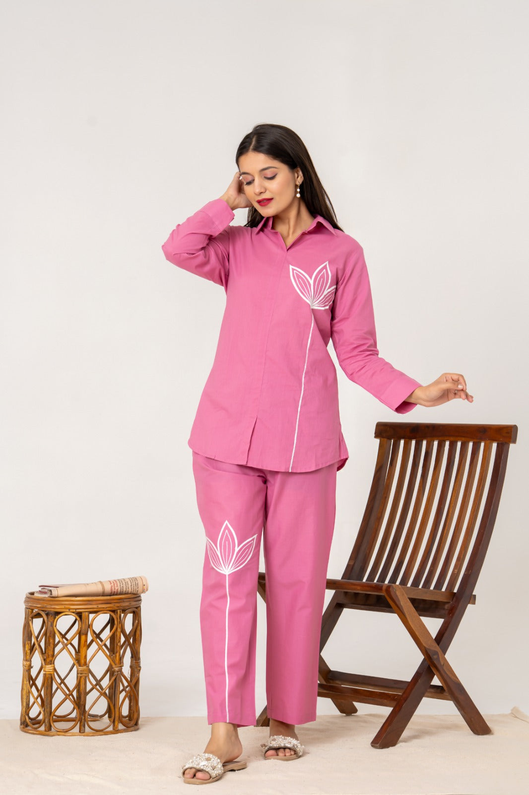 Blush Lotus Cotton Co-ord Set