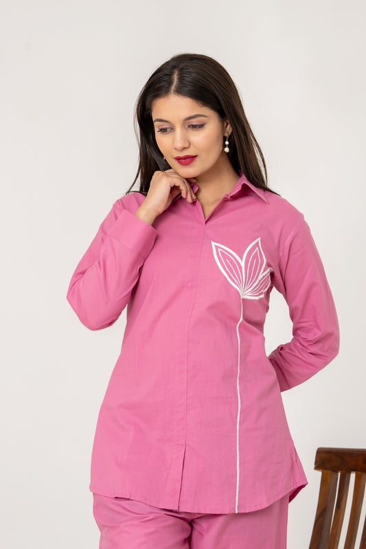 Blush Lotus Cotton Co-ord Set