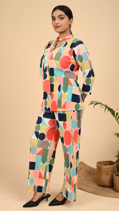 Retro Pop Pleats Co-ord Set