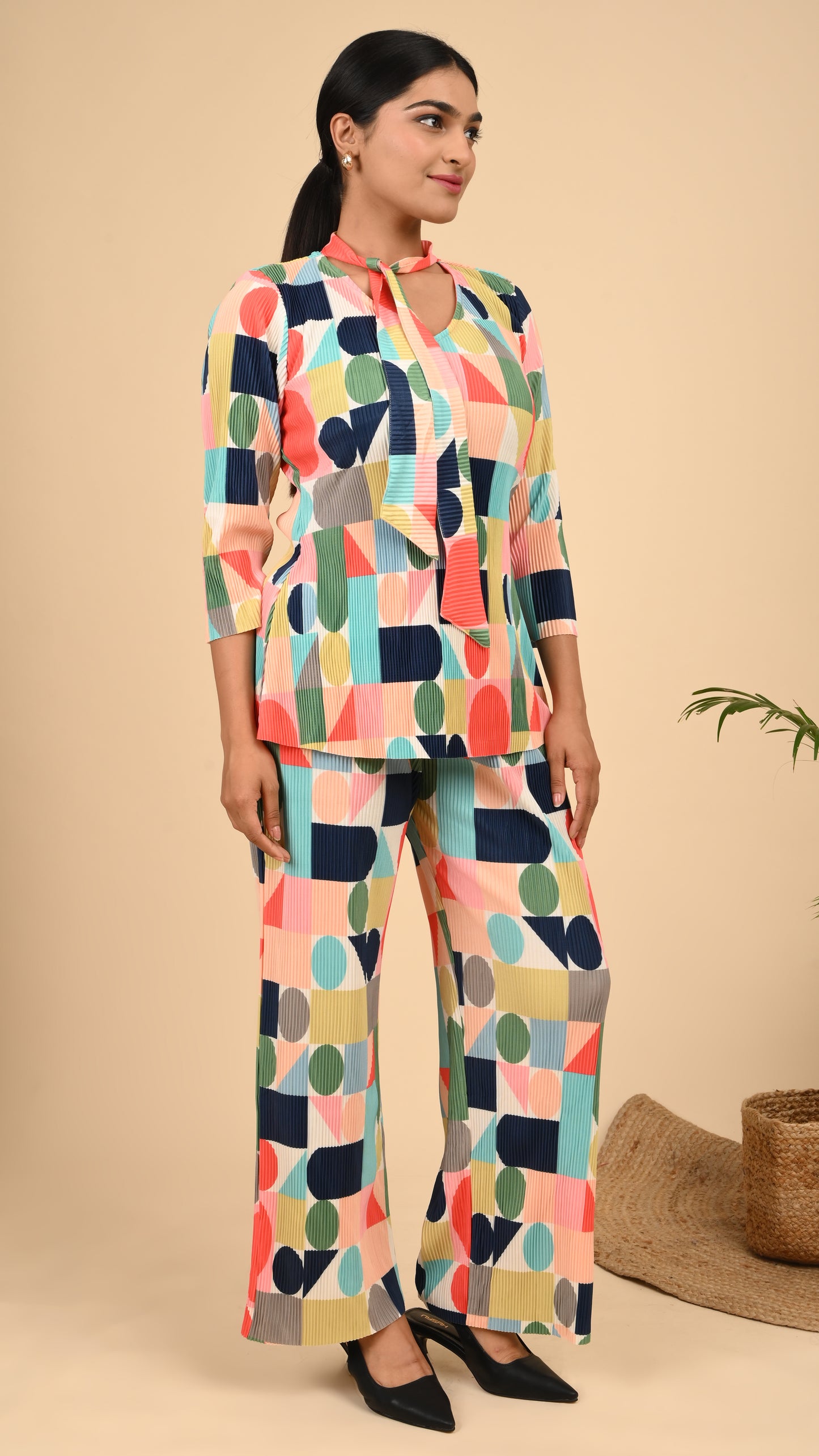 Retro Pop Pleats Co-ord Set