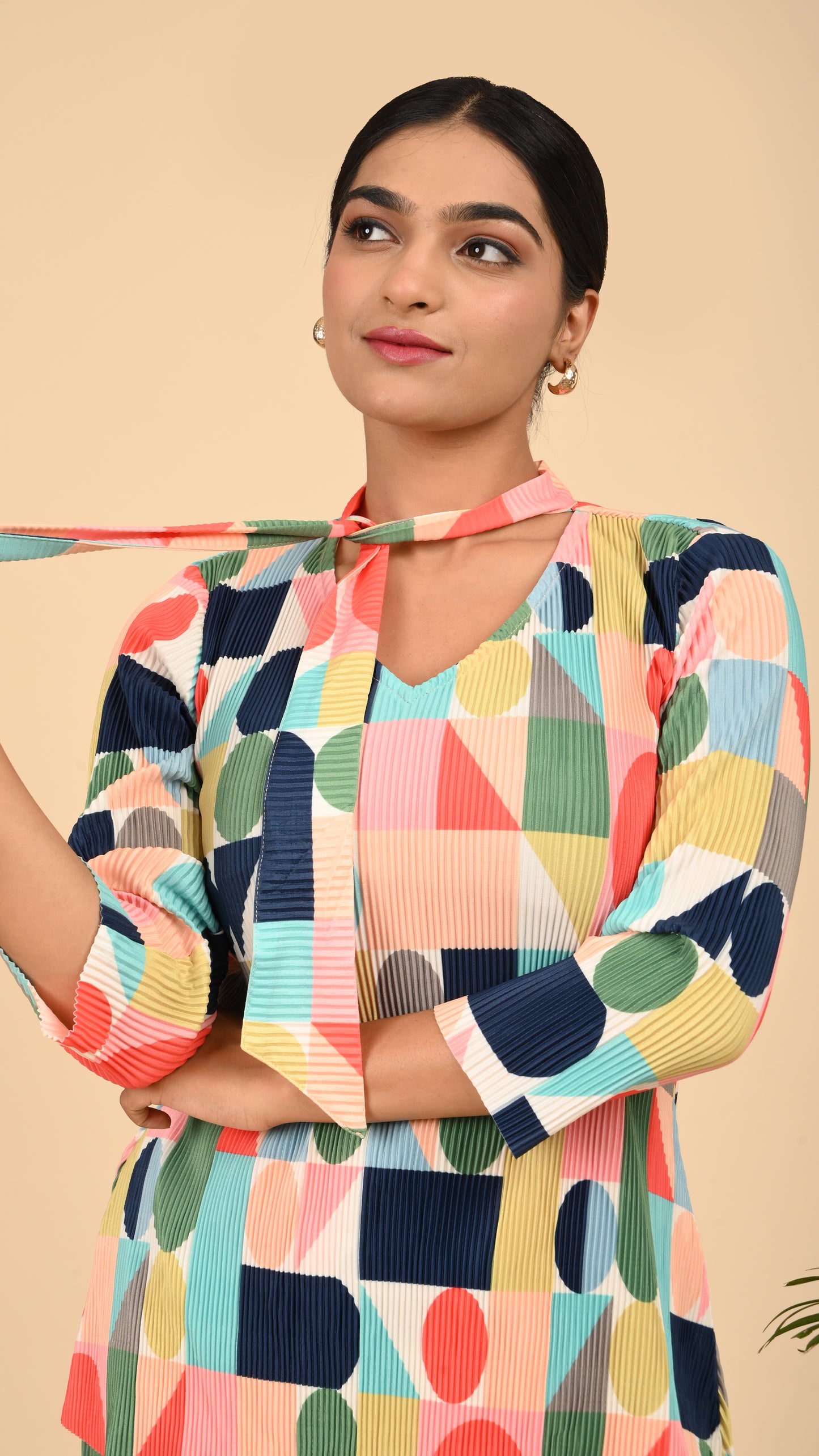 Retro Pop Pleats Co-ord Set