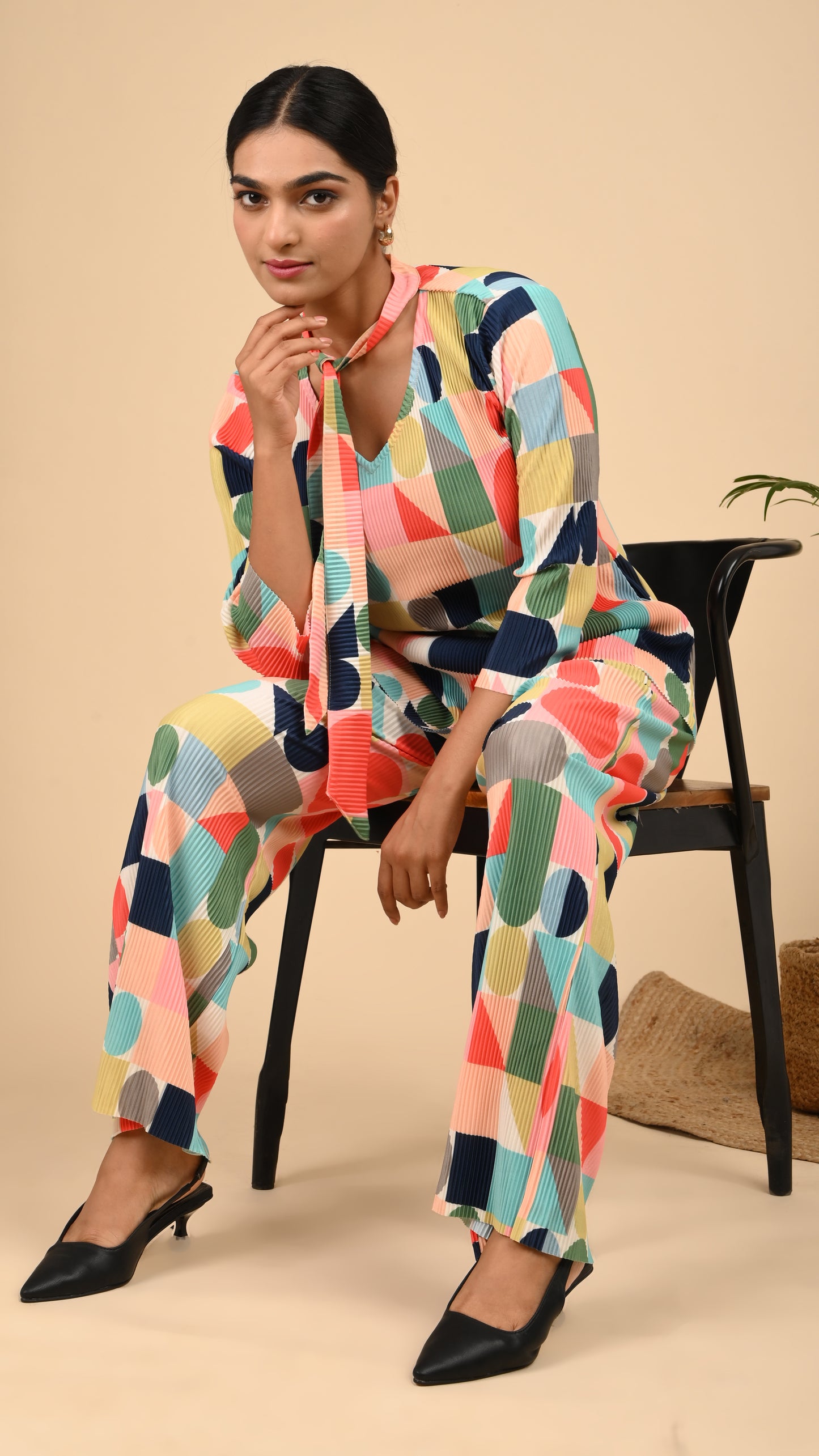 Retro Pop Pleats Co-ord Set
