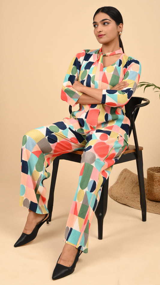 Retro Pop Pleats Co-ord Set