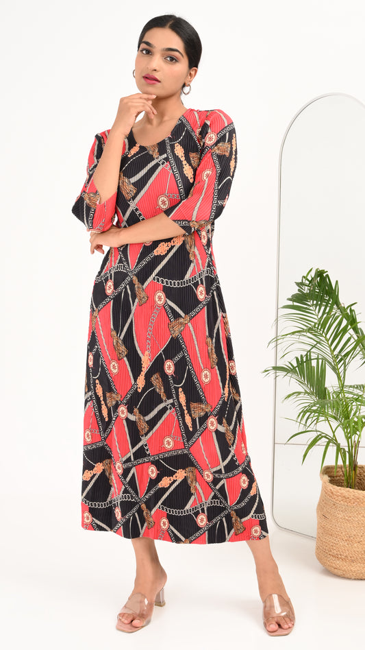 Chain Muse Midi Dress