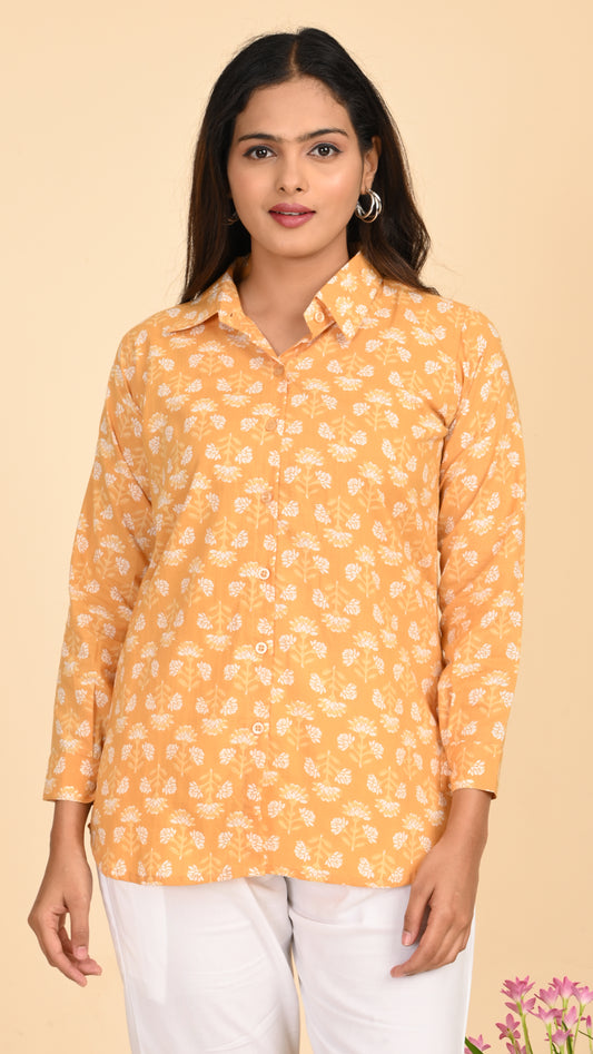 Zunaira Sunflower Short Kurti Top
