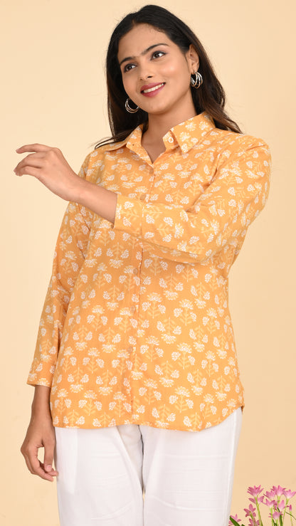 Zunaira Sunflower Short Kurti Top