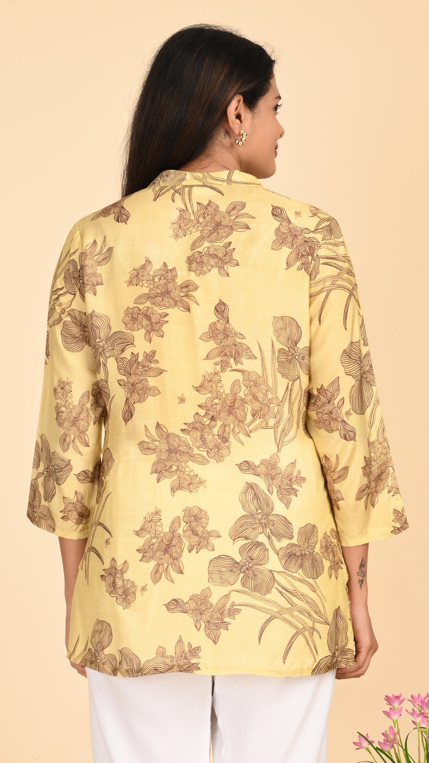 Sitara Sunhaze Bloom Short Kurti Top