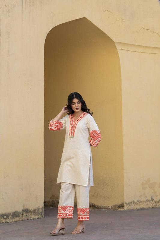 Noor-E-Safed Co-ord Set