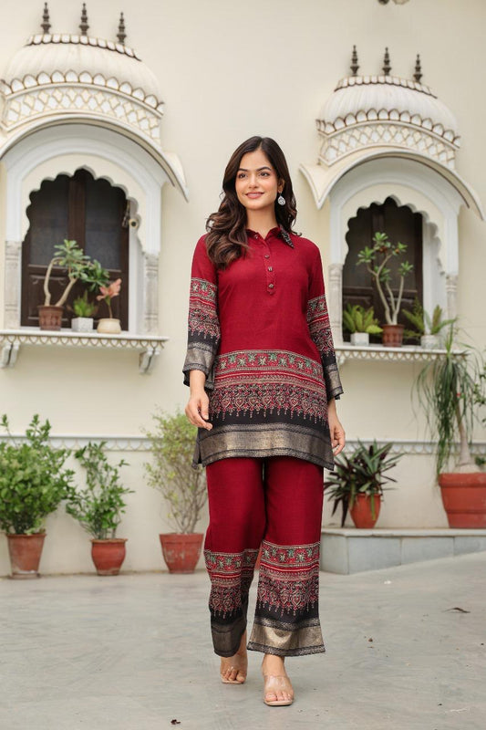 Royal Rouge Co-ord Set