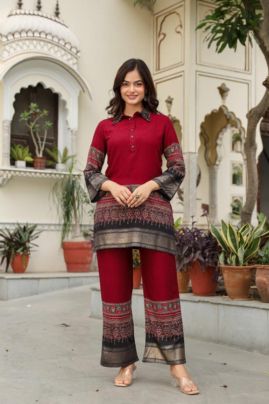 Royal Rouge Co-ord Set