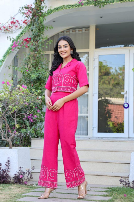 Fuchsia Flare Co-ord Set