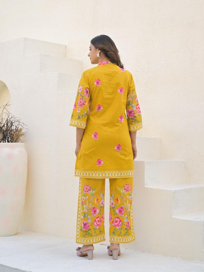Golden Bloom Floral Co-ord Set