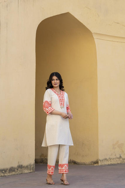 Noor-E-Safed Co-ord Set