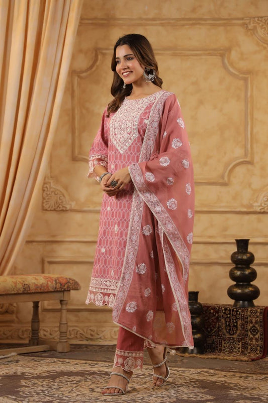 Gulroz Grace Kurti Pant Dupatta Set Suit