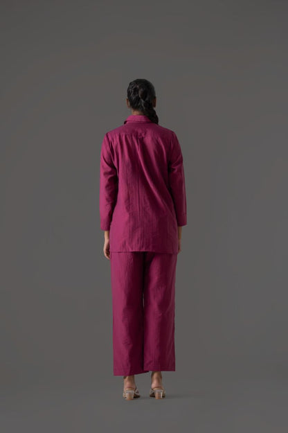 Lotus Bloom Banarasi Mul Chanderi Co-ord Set