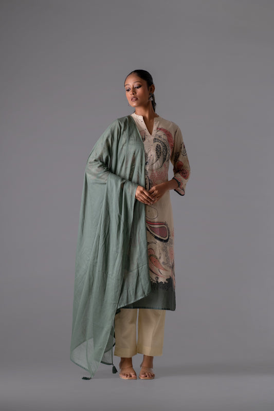 Inaayat Sage Pure Jaipuri Cotton Suit Set