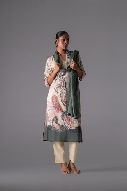 Inaayat Sage Pure Jaipuri Cotton Suit Set