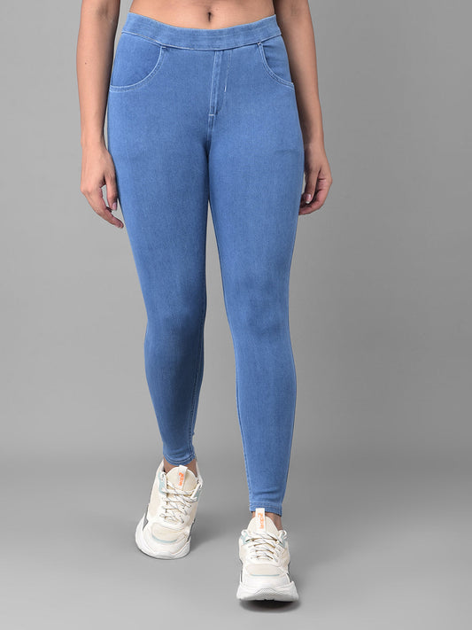 Comfort Lady Skywash Blue Stretchable Denim Jeggings